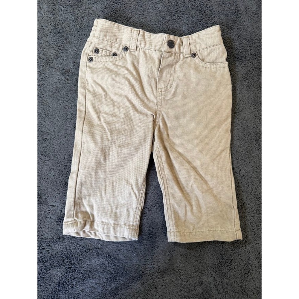 Ralph Lauren Baby Boy 6M Tan Khaki Chino Pants Cotton Canvas 9X7